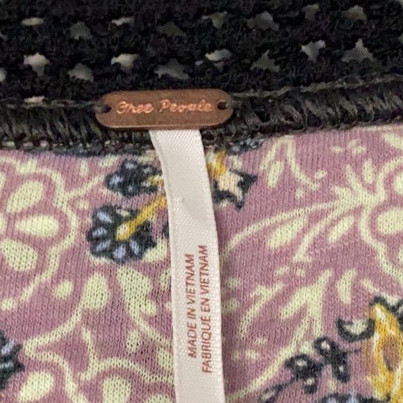 Free People Leilani Print Crop Top Size Large - Picture 3 of 5